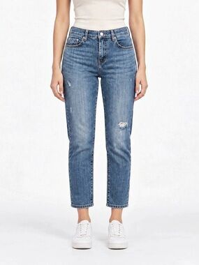 Mid-Rise Straight Leg Jeans Women's Straight Leg